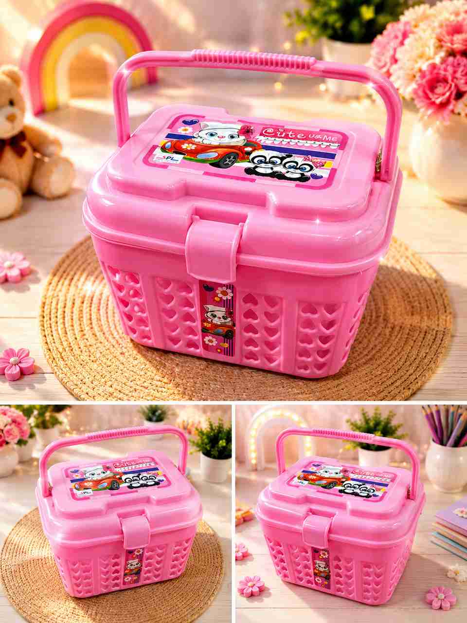 Eos Plastic Portable Organizer Box for Home, Kitchen, Bathroom & Office ...