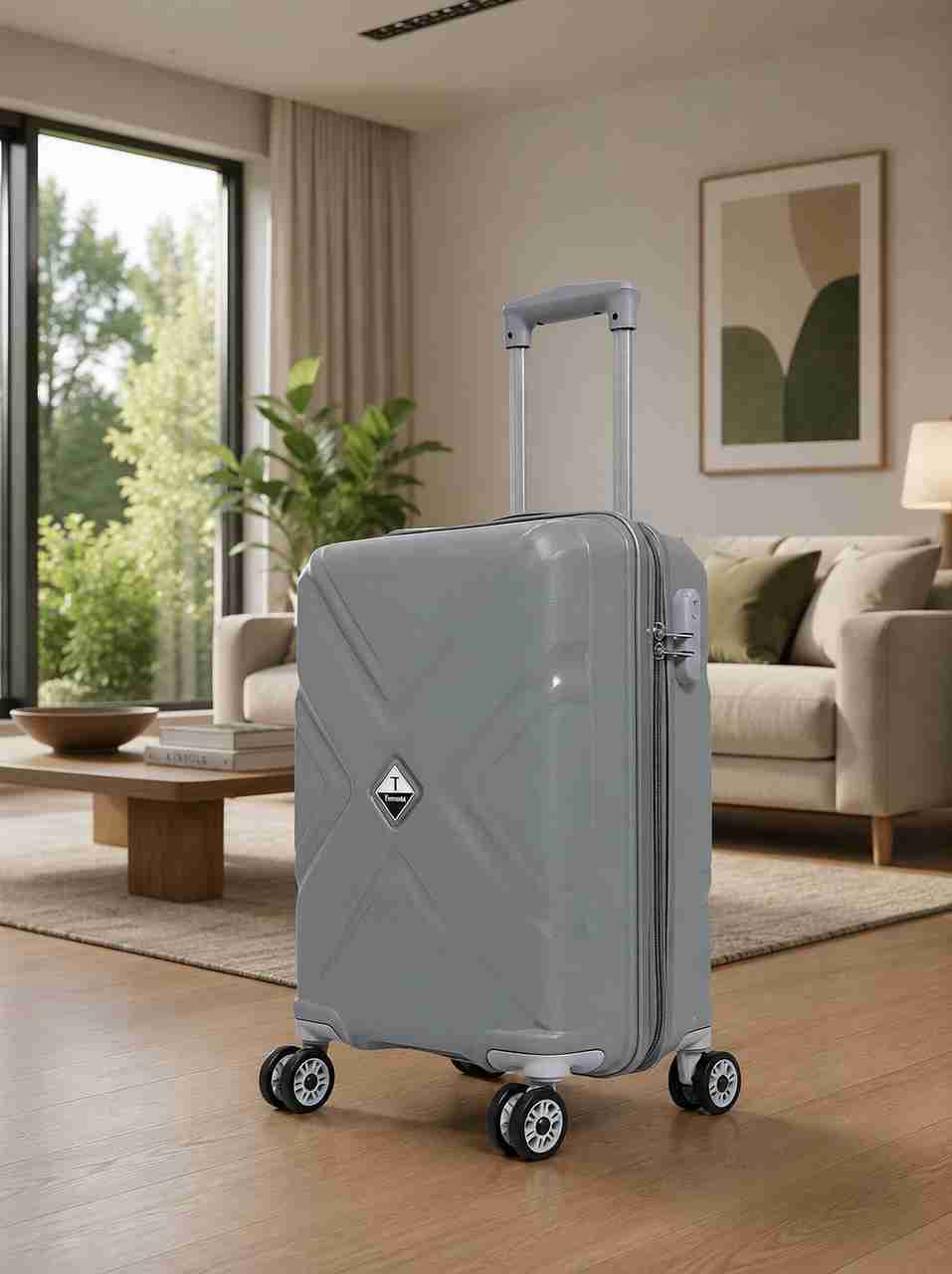 Trumpkin 8 Wheel 20 inch Grey Cabin Suitcase - Image 8