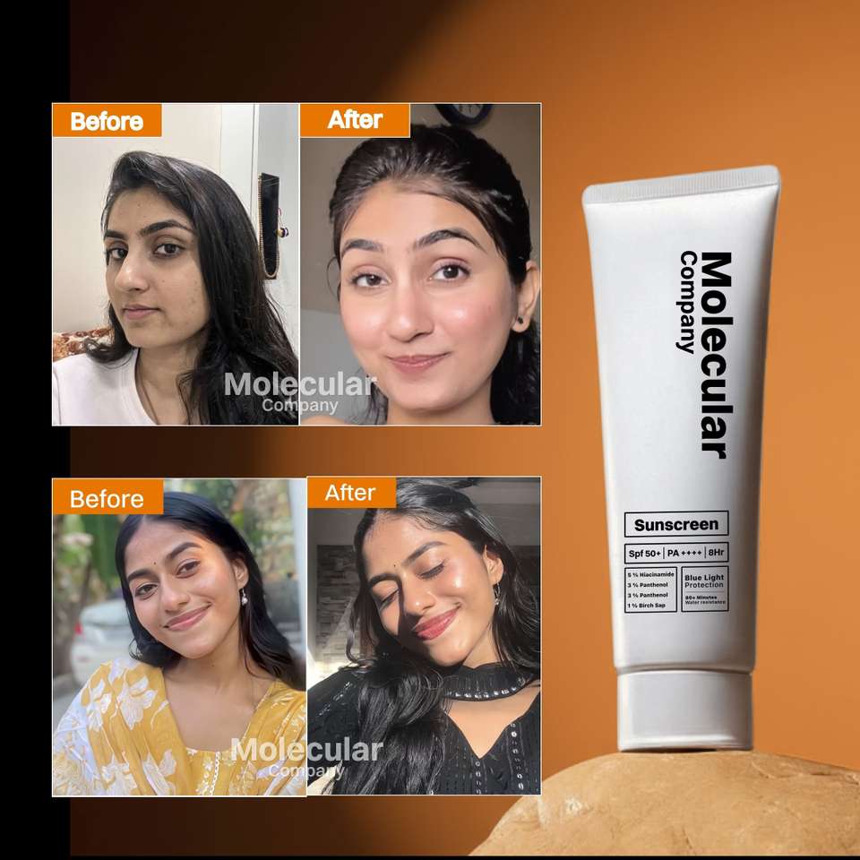 Molecular Company Sunscreen - SPF 50+ PA++++ Sunscreen SPF 50+ PA ...