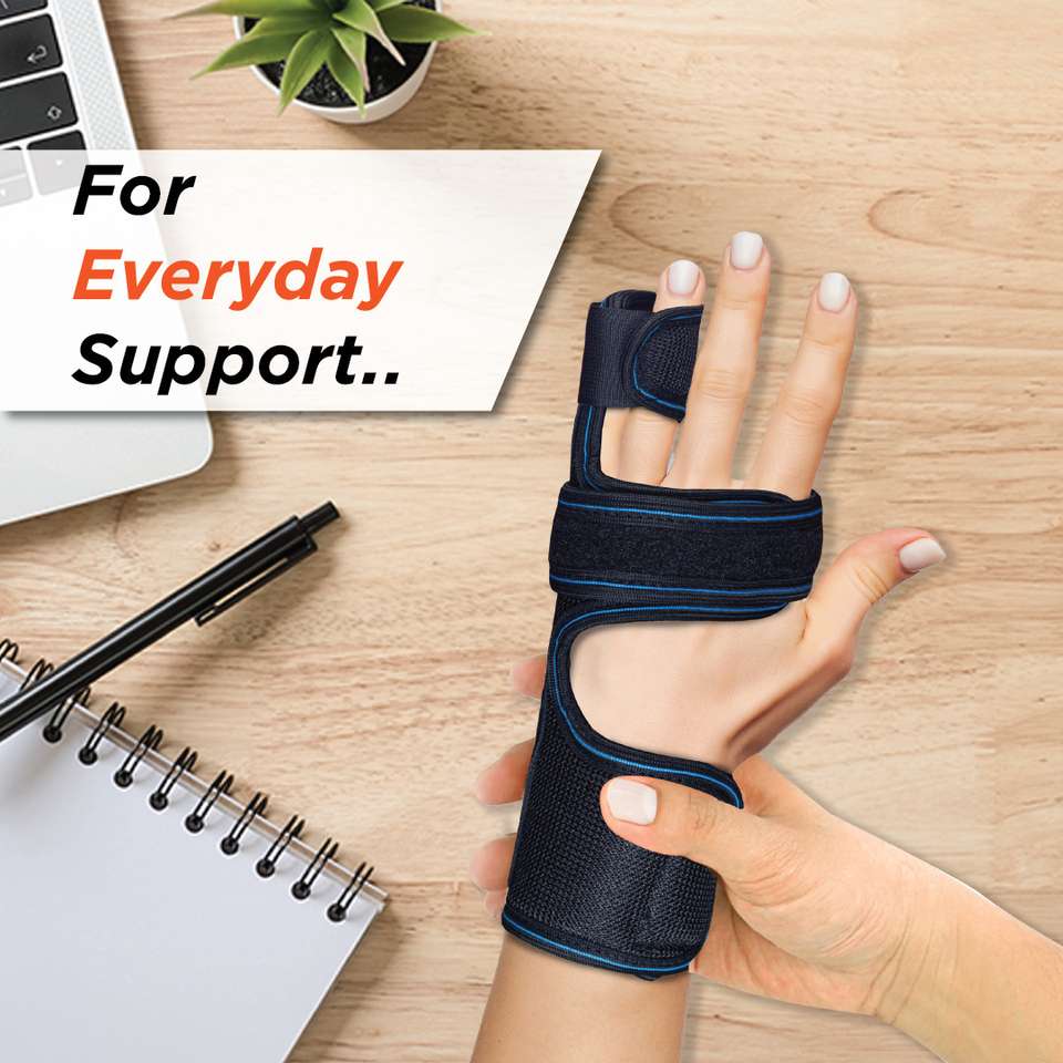 Trigger Boxer VISSCO Boxer's Support Brace With Detachable Splints For Trigger Finger ...