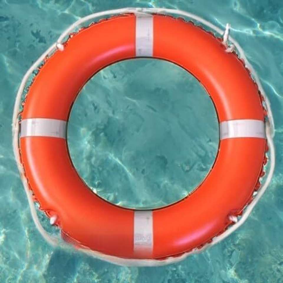 Floating Rescue Round A Sharif Round Lifebuoy Ring 2.5kg – Rescue Floating Safety Tube for ...