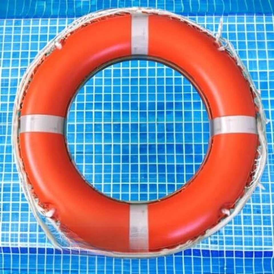 Floating Rescue Round A Sharif Round Lifebuoy Ring 2.5kg – Rescue Floating Safety Tube for ...