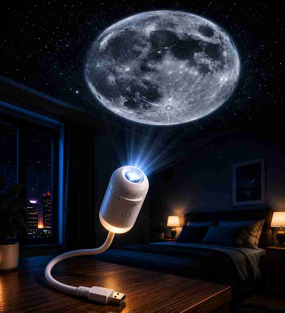 PREDIKSAWILLA Galaxy Projector Light with 6 Slides - Image 6