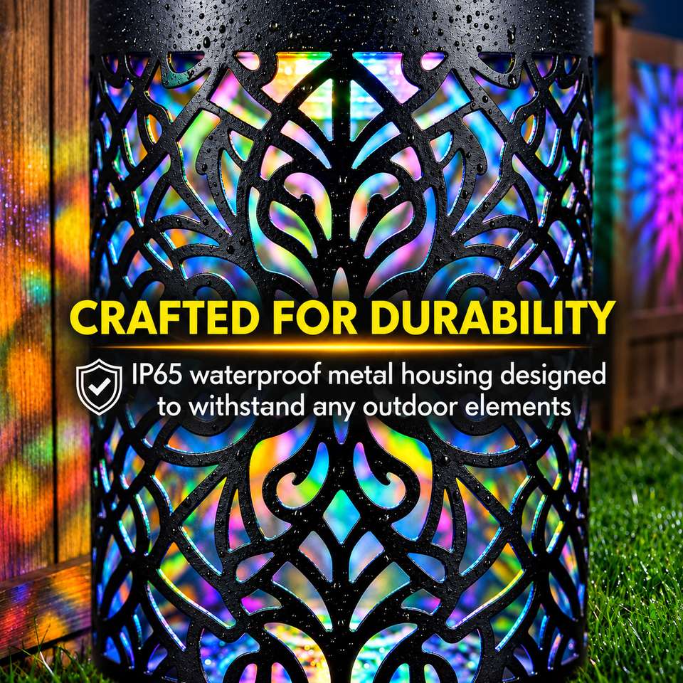 BBBIKINI Solar Powered Mandala Projector Light - Image 8