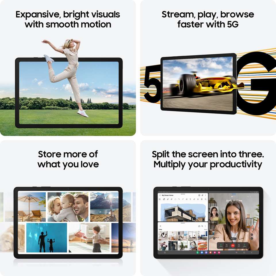 Samsung Galaxy Tab A9+ 8 GB RAM 128 GB ROM 11.0 inch with Wi-Fi+5G ...