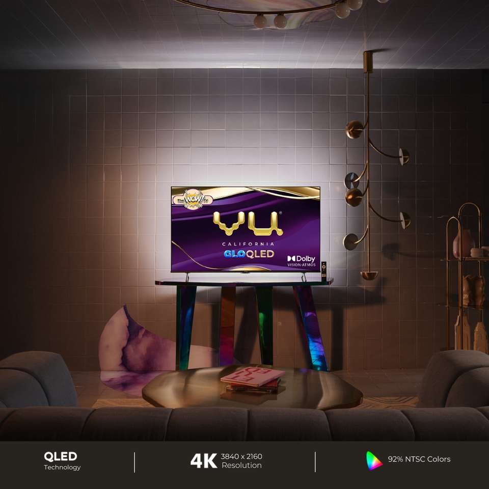 Vu GloQLED 126 cm (50 inch) QLED Ultra HD (4K) Smart Google TV Online ...