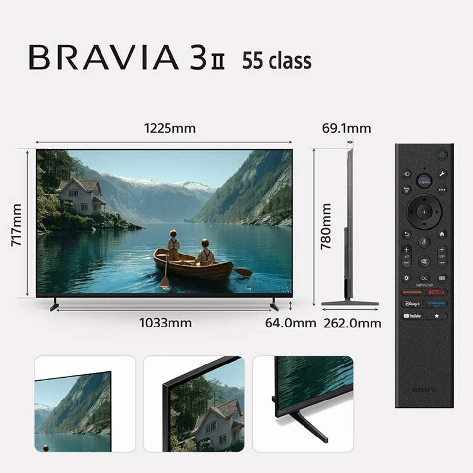SONY 139 cm (55 inch) Ultra HD (4K) LED Smart Google TV 2026 Edition ...