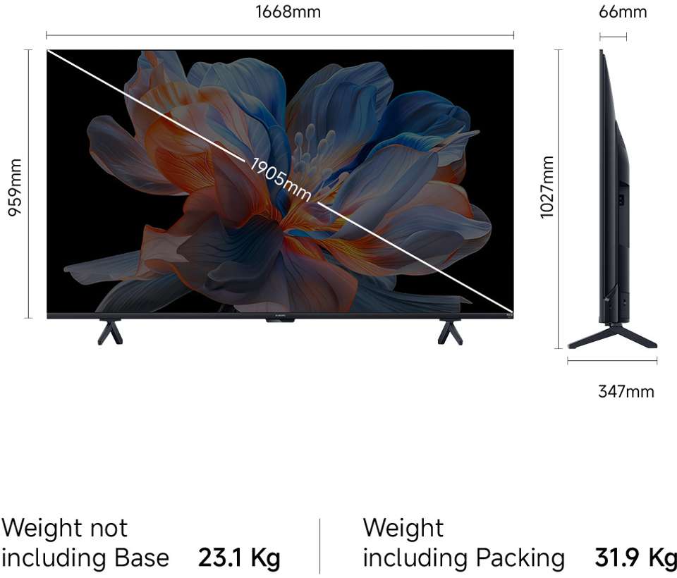 XIAOMI 189.23 cm (75 inch) Ultra HD (4K) Mini LED Smart Fire TV 2026 ...