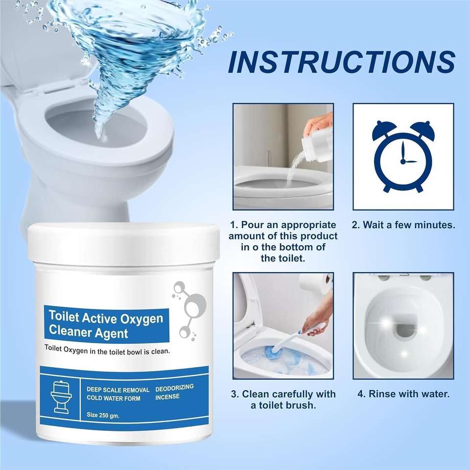 POLYGON Toilet Cleaner Formula includes Effective Oxygen Solution ...