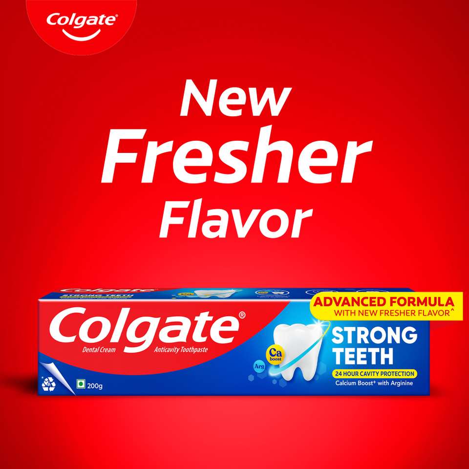 Colgate Strong Teeth Indias No.1 Toothpaste Brand, Calcium-boost for 2X ...