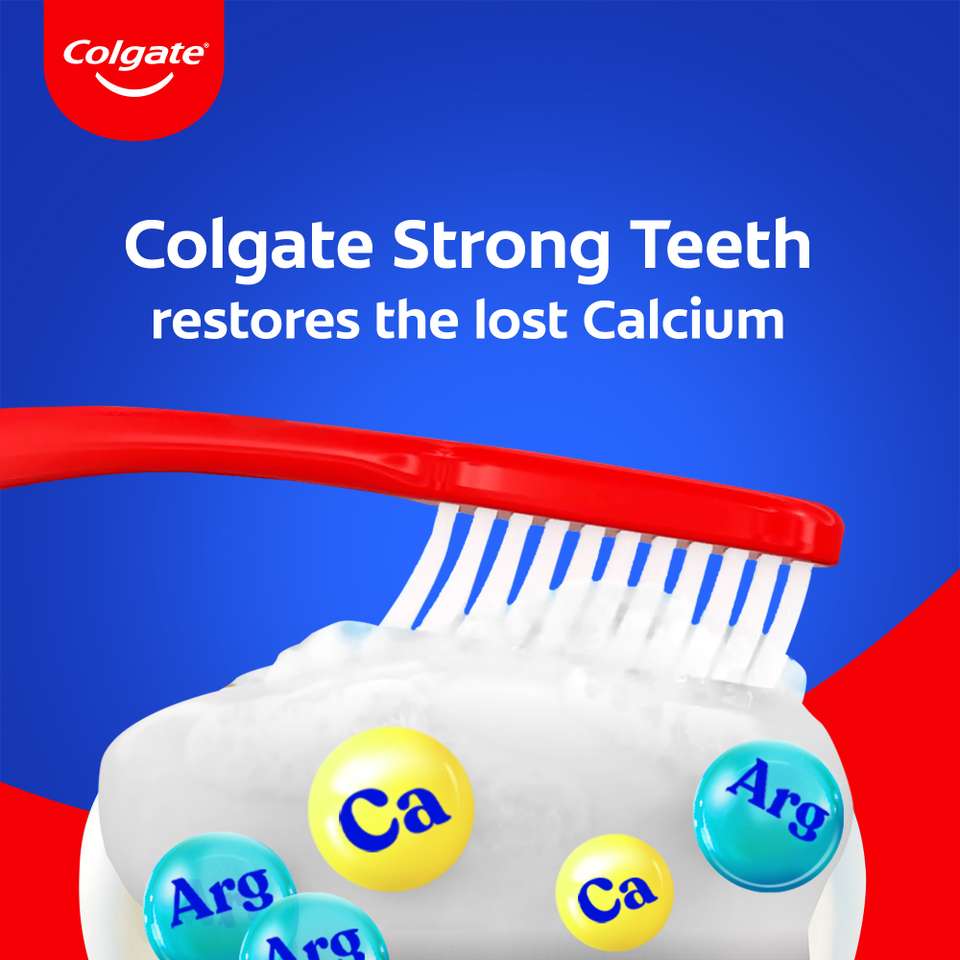 Colgate Strong Teeth Calcium Boost with Arginine Anticavity Toothpaste ...