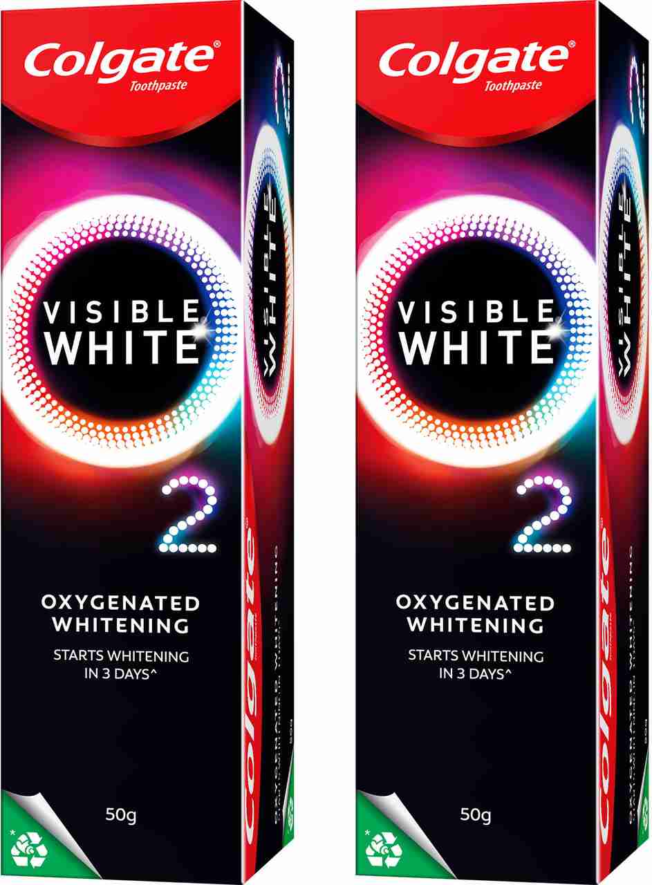 Colgate Visible White O2 Teeth Whitening Toothpaste - Peppermint, 50 g - Image 8