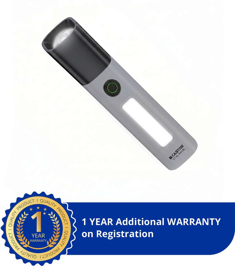 iBELL Castor EL5403SL Rechargeable Torch, Emergency Light,4 Light Modes ...