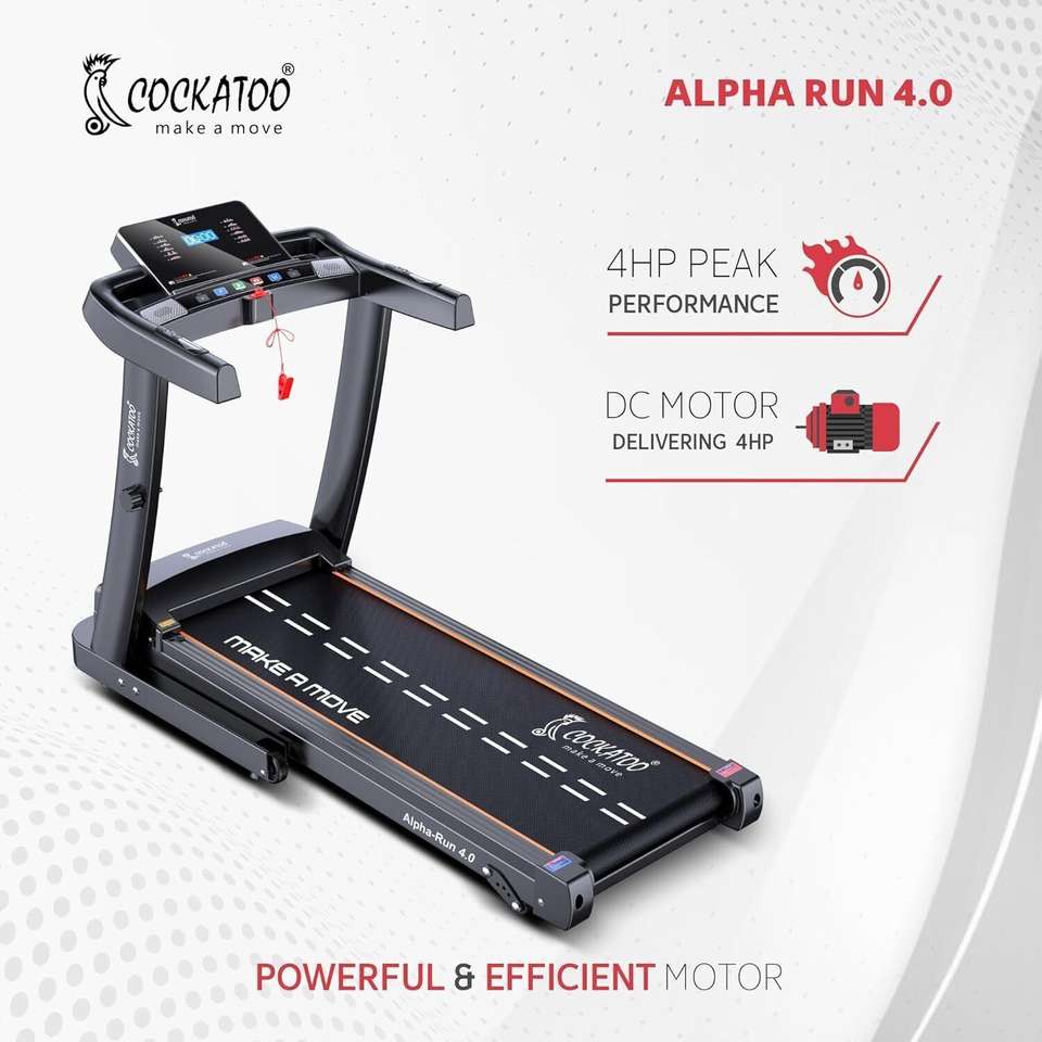 Cockatoo Sports Alpha Run 4.0 4HP Peak Manual Incline Treadmill (Max ...