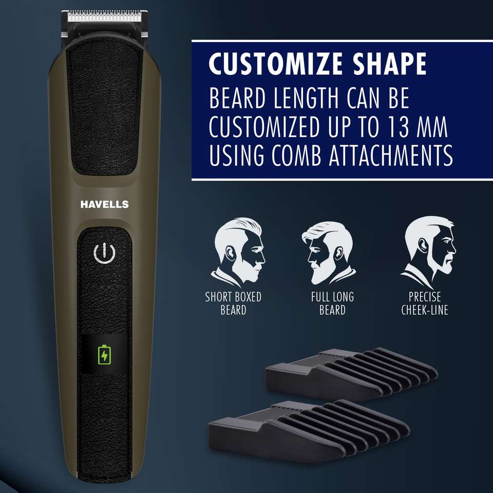 Body Distance Zone HAVELLS BT5115 Beard, IPX7 Fully Washable Body, Fully Waterproof ...