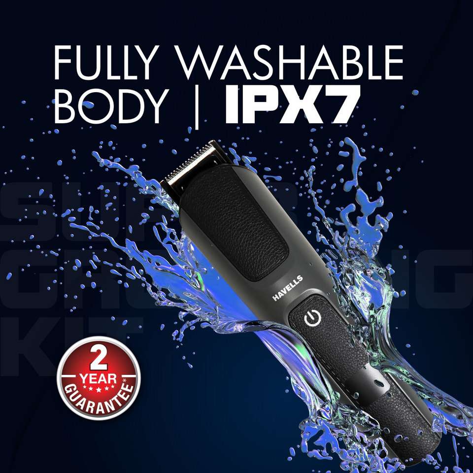 Body Distance Zone HAVELLS GS8714 | 15-in-1 Super Grooming Kit | Ipx7 Fully Washable and ...
