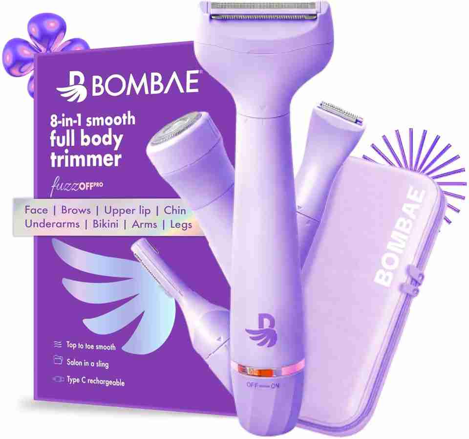 Body Distance Zone Bombae 8-in-1 Smooth Full Body Women Trimmer 90 min Runtime 5 Length ...