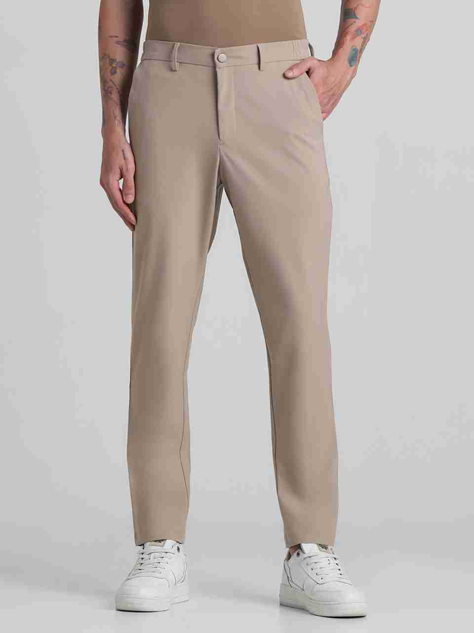JACK & JONES Slim Fit Beige Trousers - Image 8