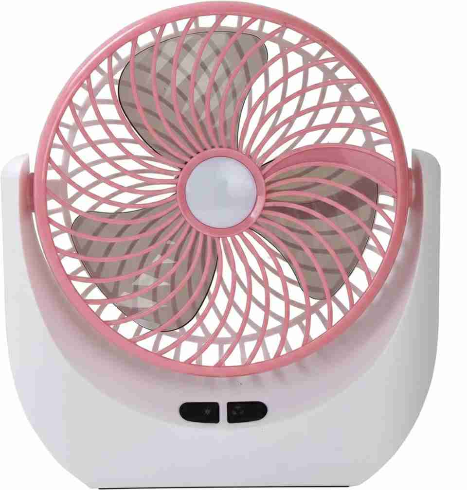 paxfrio High-Speed Rechargeable Table Fan with LED Light - Image 8