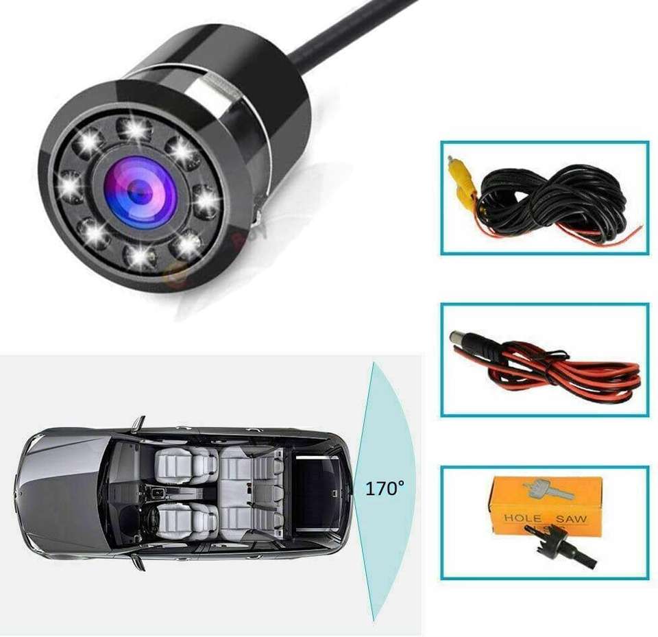 Ascension 8 LED Night Vision Waterproof Vehicle Camera System Reverse ...