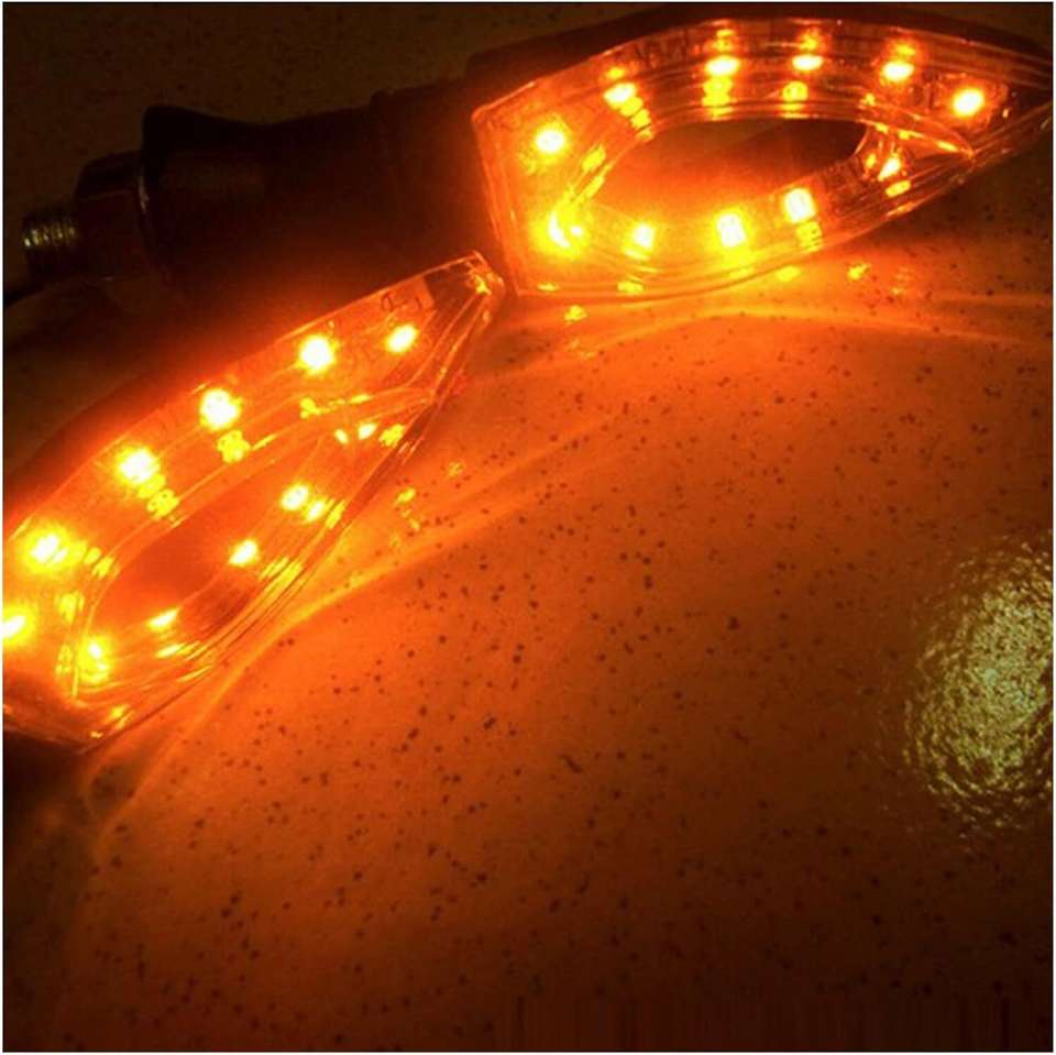 QUIRKY ZONE Front, Rear LED Indicator Light for Bajaj, Hero, Honda, TVS ...