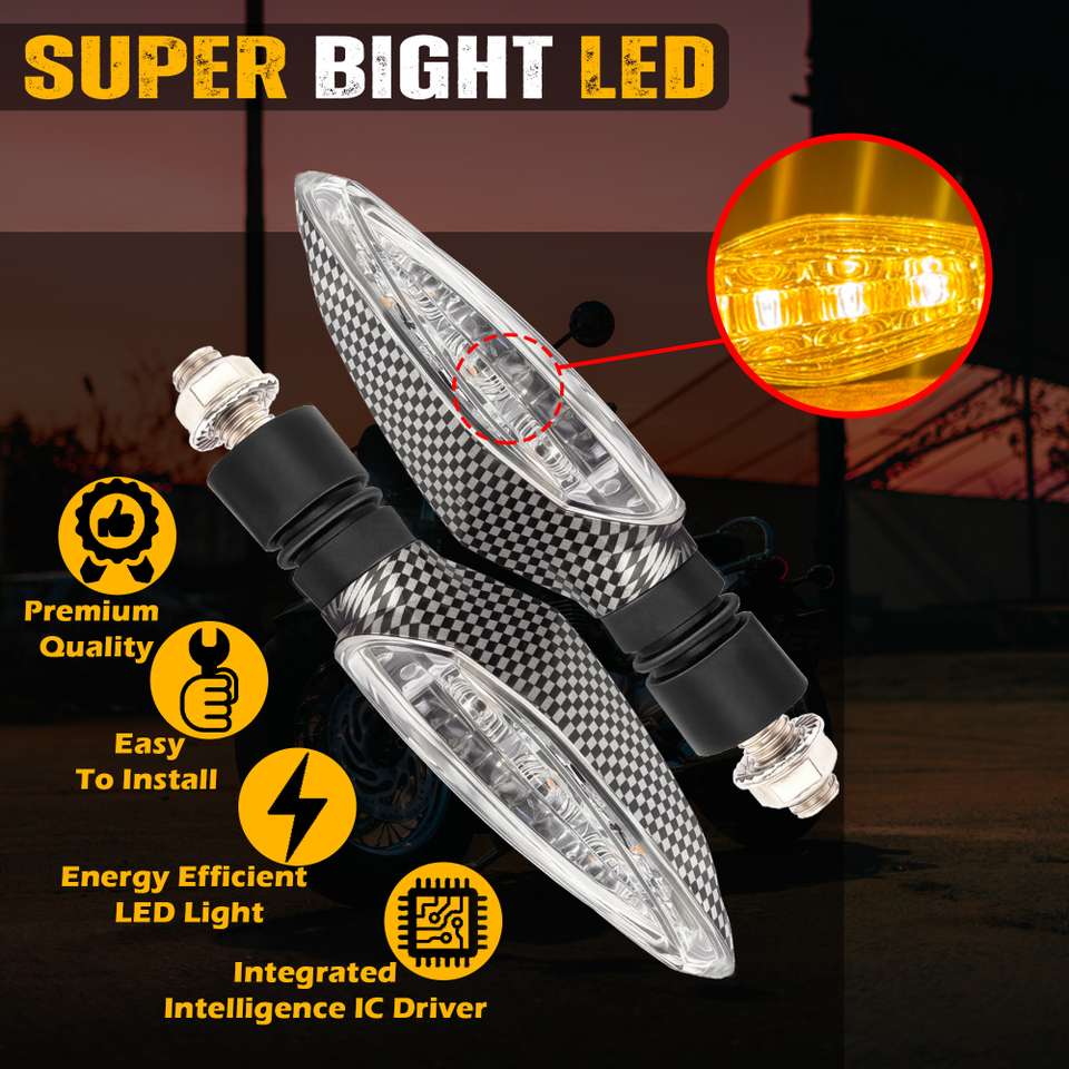 Front Rear Lights Generox Front, Rear LED Indicator Light for Bajaj Pulsar 135 LS DTS-i ...
