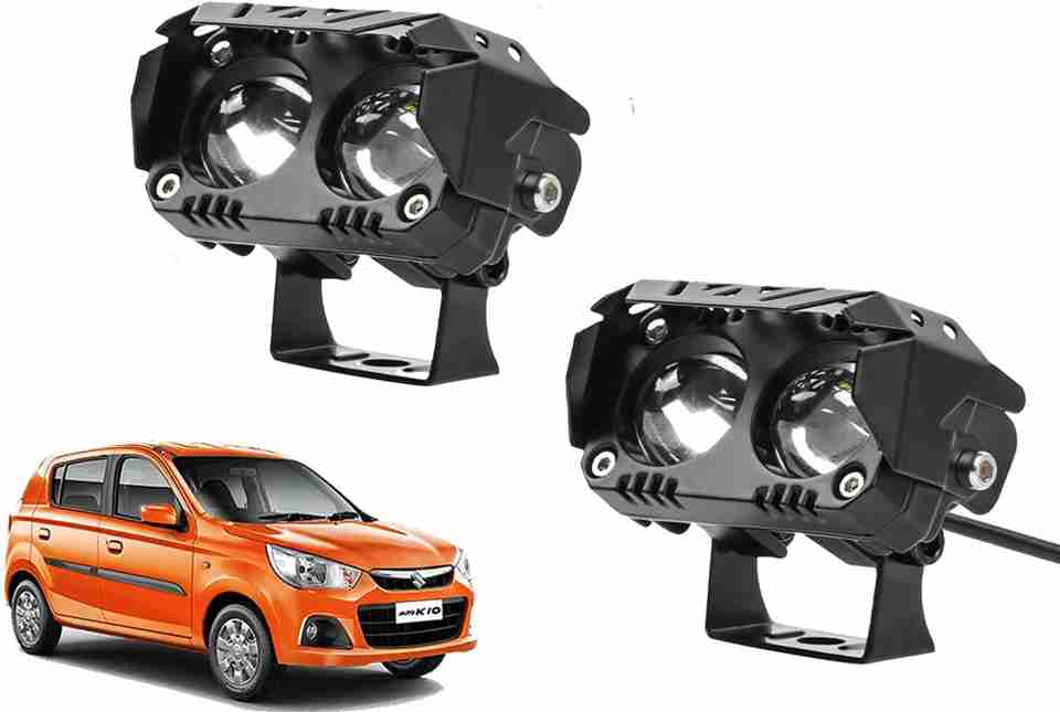 AUTO PEARL 2-Projector lens LED Dual Color White and Yellow for AltoK10 ...