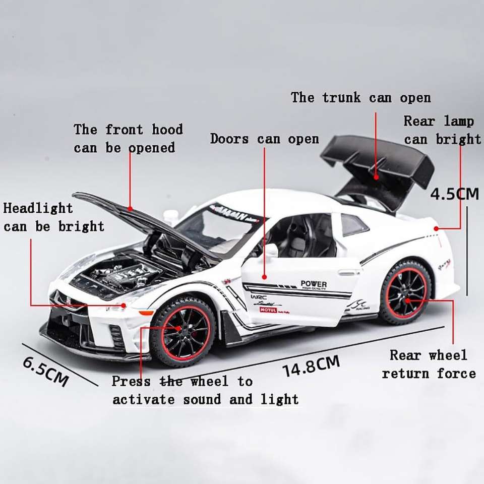 Endevi 1:24 Supra Toy Diecast Car - Image 7