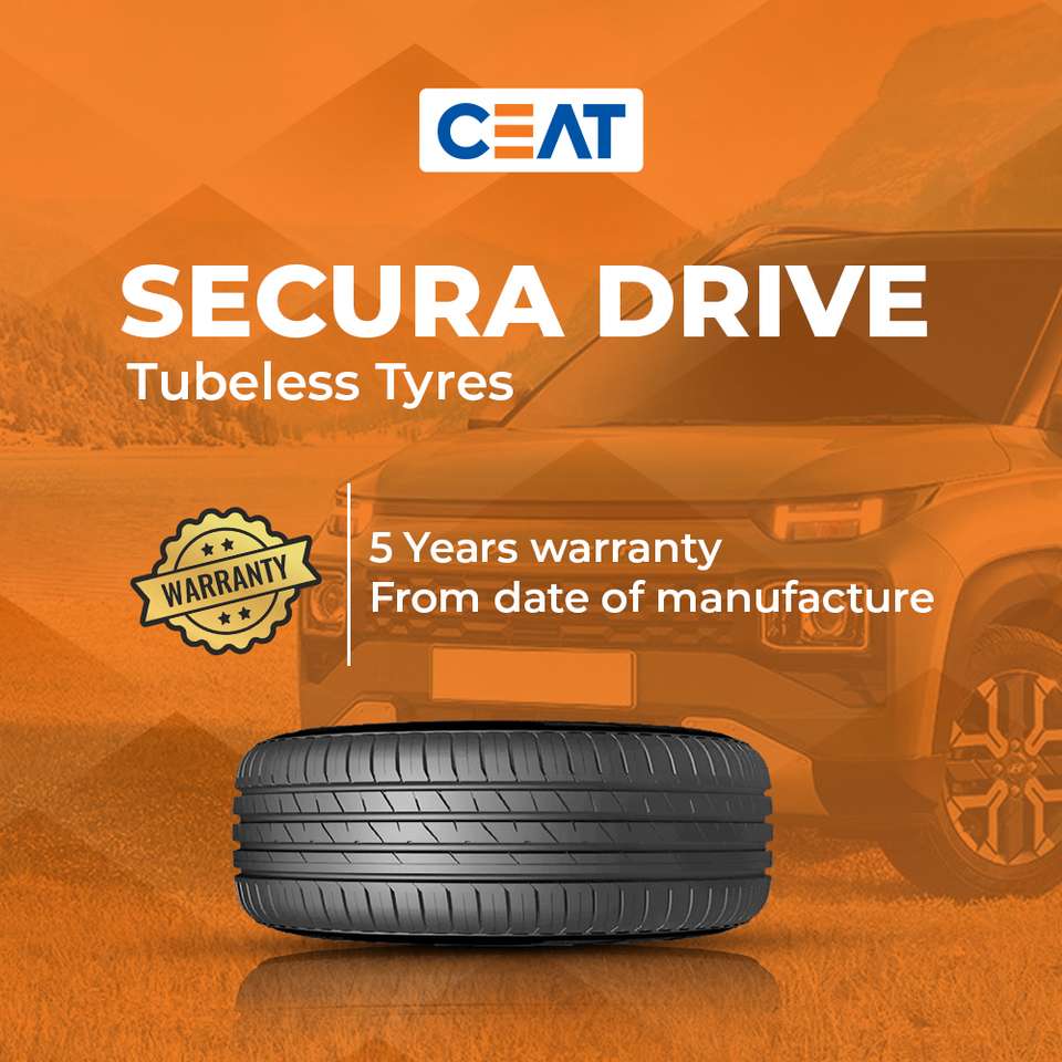 CEAT 195/60 R16 89H Secura Drive Tubeless Car Tyre 4 Wheeler Tyre Price ...