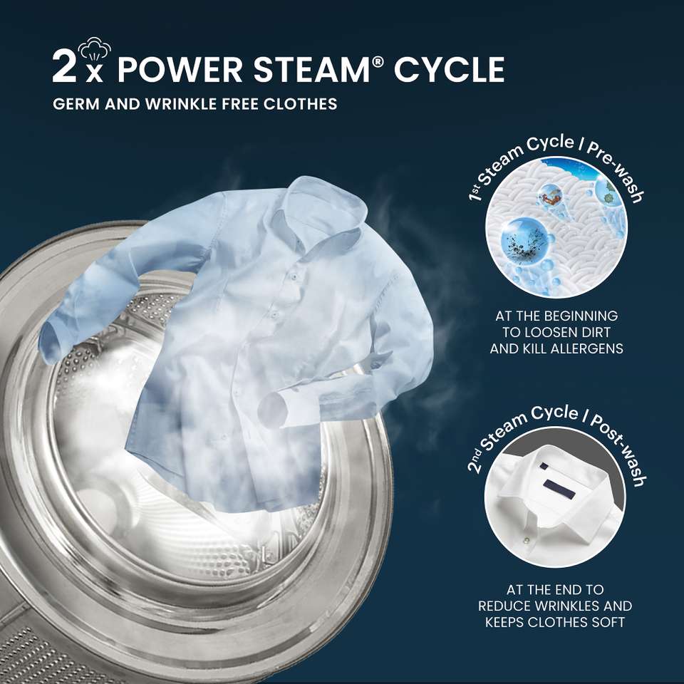 IFB 7 kg 5 Star with Steam Refresh program, 9 Swirl Wash, Eco Inverter ...