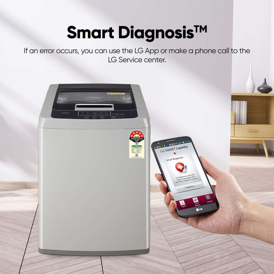 LG 8 kg 5 Star with Smart Inverter Technology, TurboDrum and Smart ...