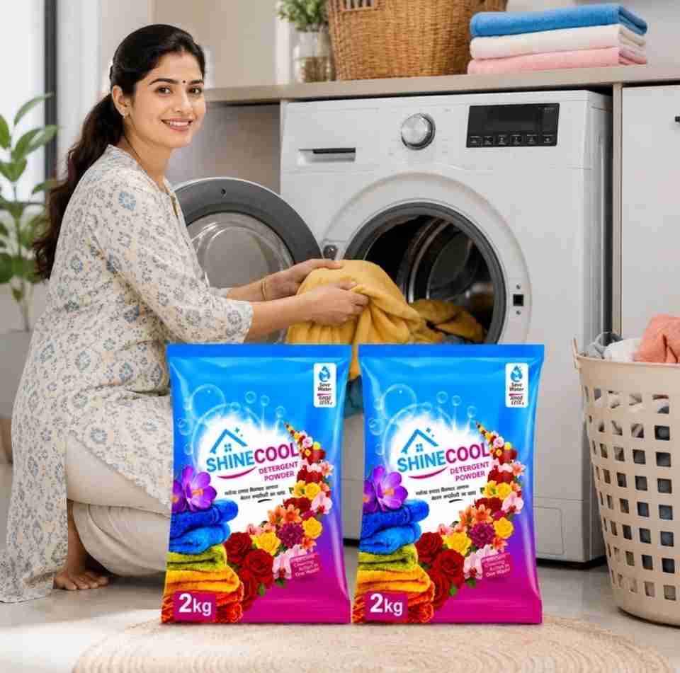 SHINECOOL 4kg powerful cleaning washing machine powder and detergent ...