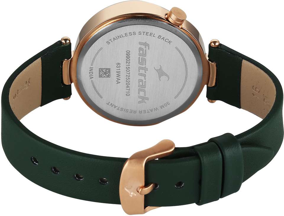 Fastrack Tik Tok 5.0 Fastrack Tik Tok 5.0 Quartz Green Shaped Dial ...