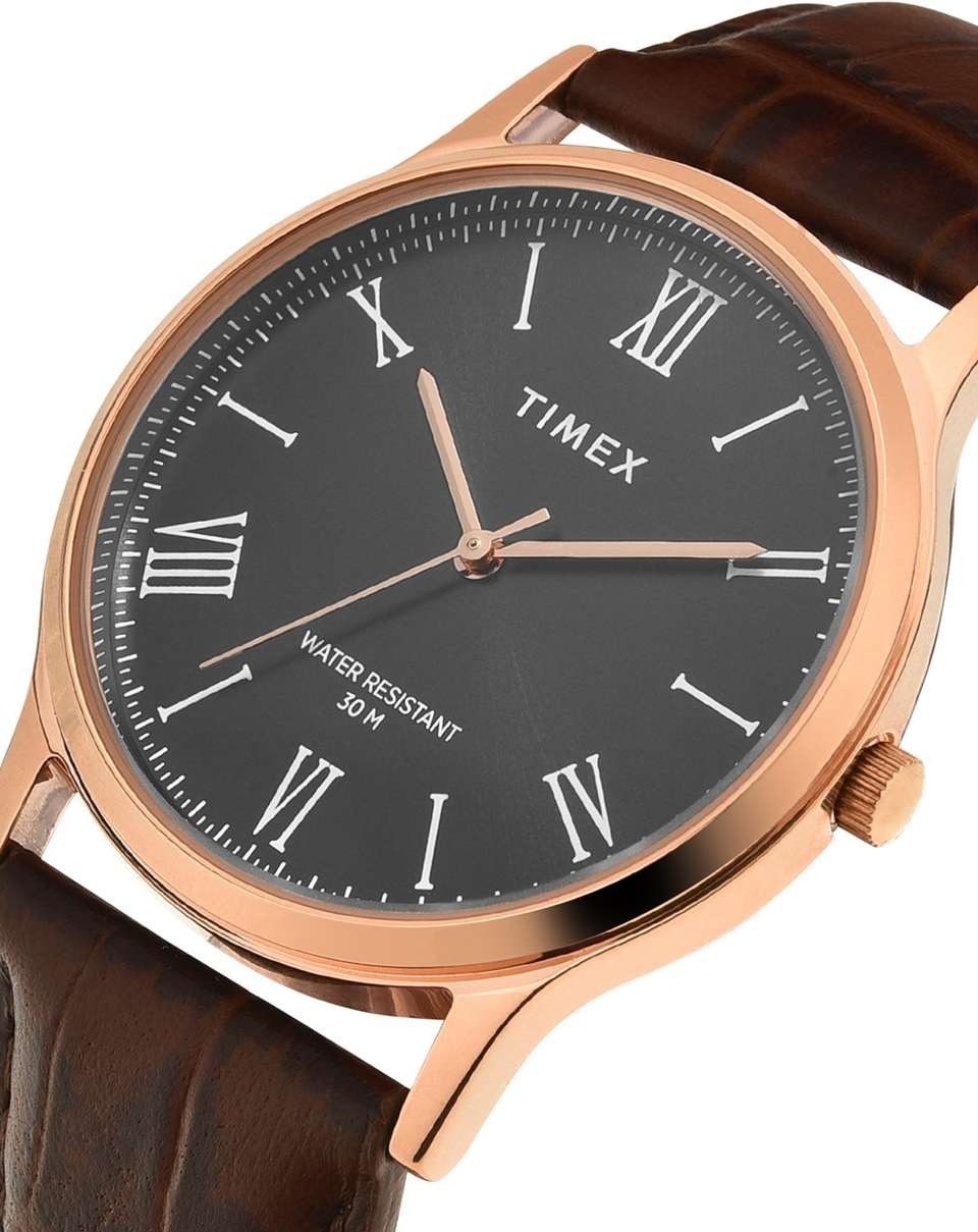 Timex R433 TIMEX Round 39mm Black Dial Analog Watch - For Men - Buy TIMEX Round ...