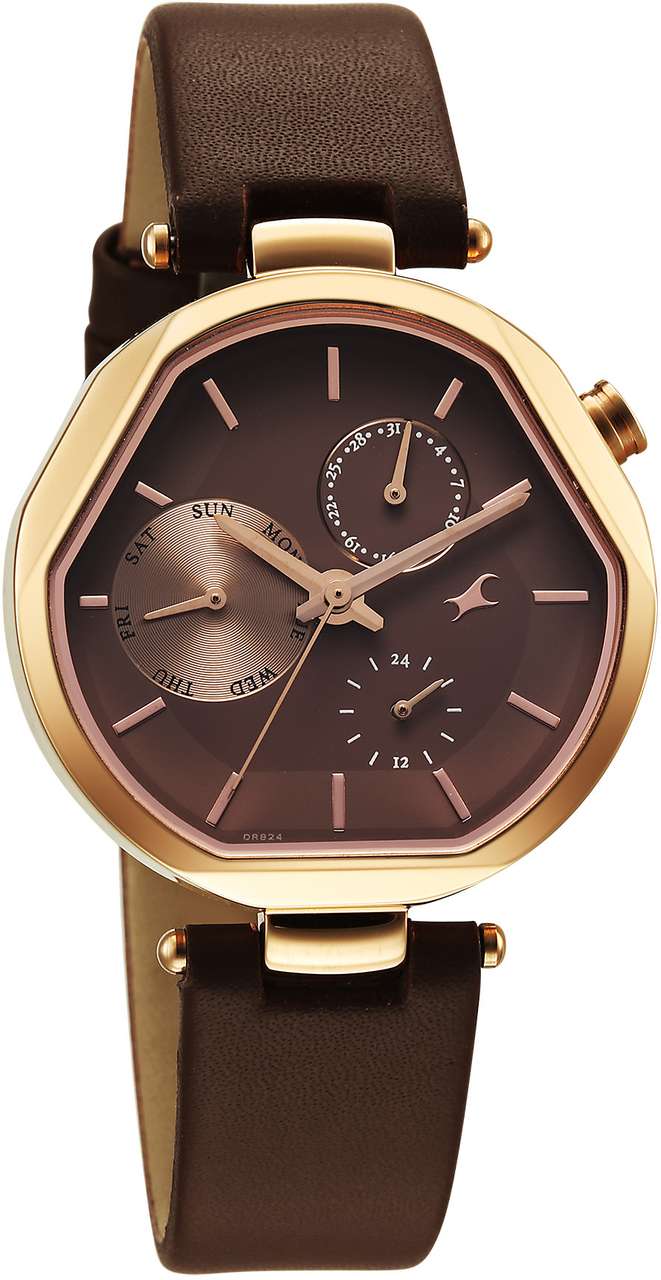 Fastrack Tik Tok 5.0 Fastrack Tik Tok 5.0 Quartz Brown Shaped Dial ...