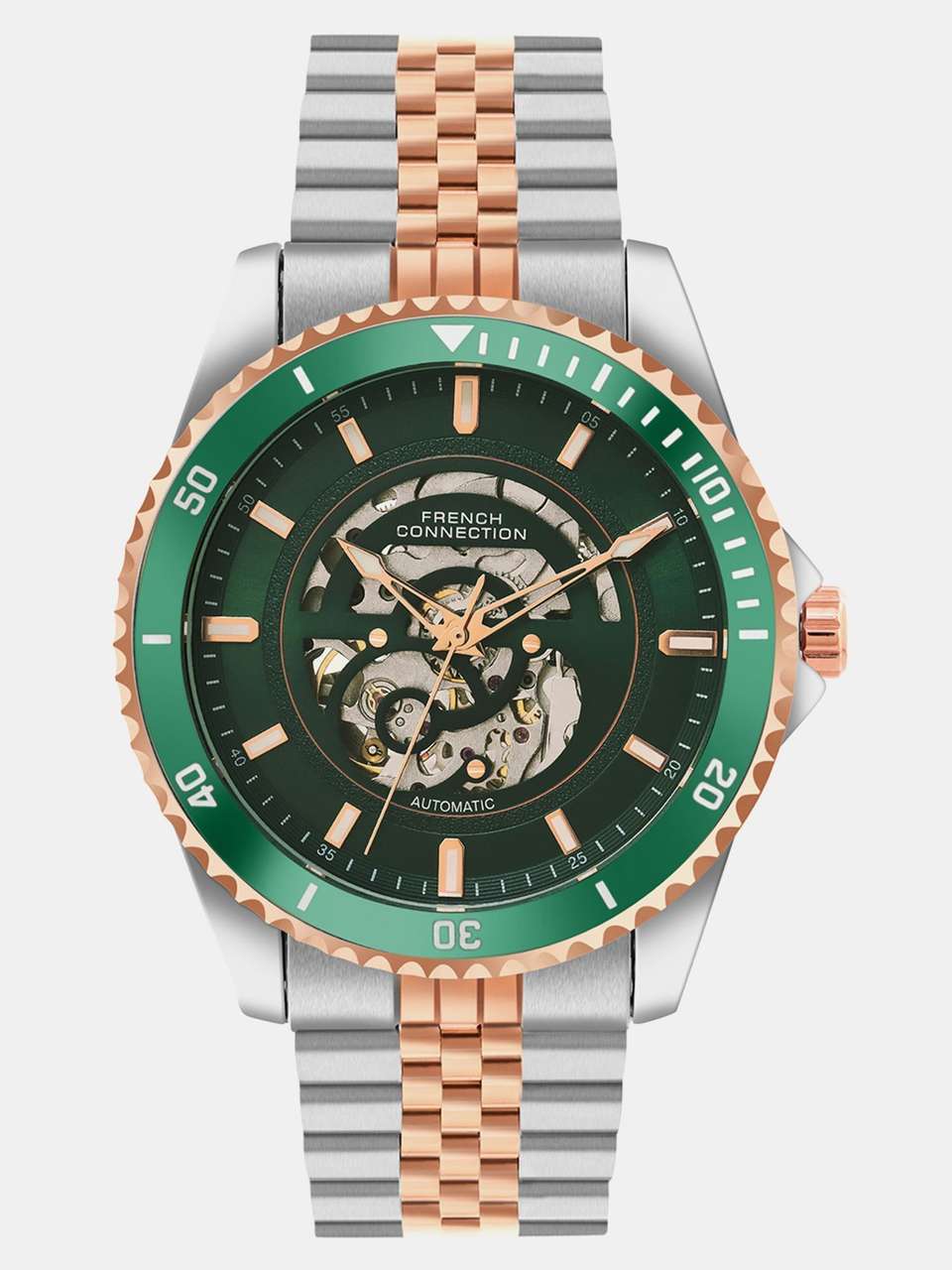 French Connection AETHER DRIVE AETHER DRIVE Green Sunray Round Dial ...