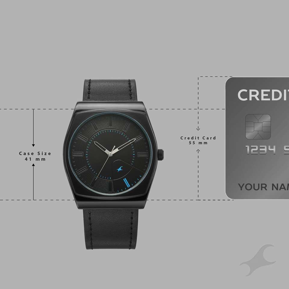 Fastrack Stunners Fastrack Stunners XI Quartz Black Dial Black Leather ...
