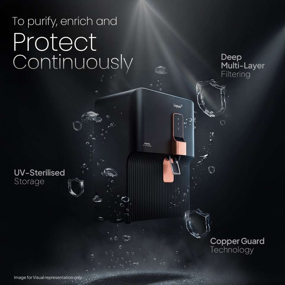 LIVPURE Eterna 7 L RO + UV + Copper Water Purifier |2 Years Free ...