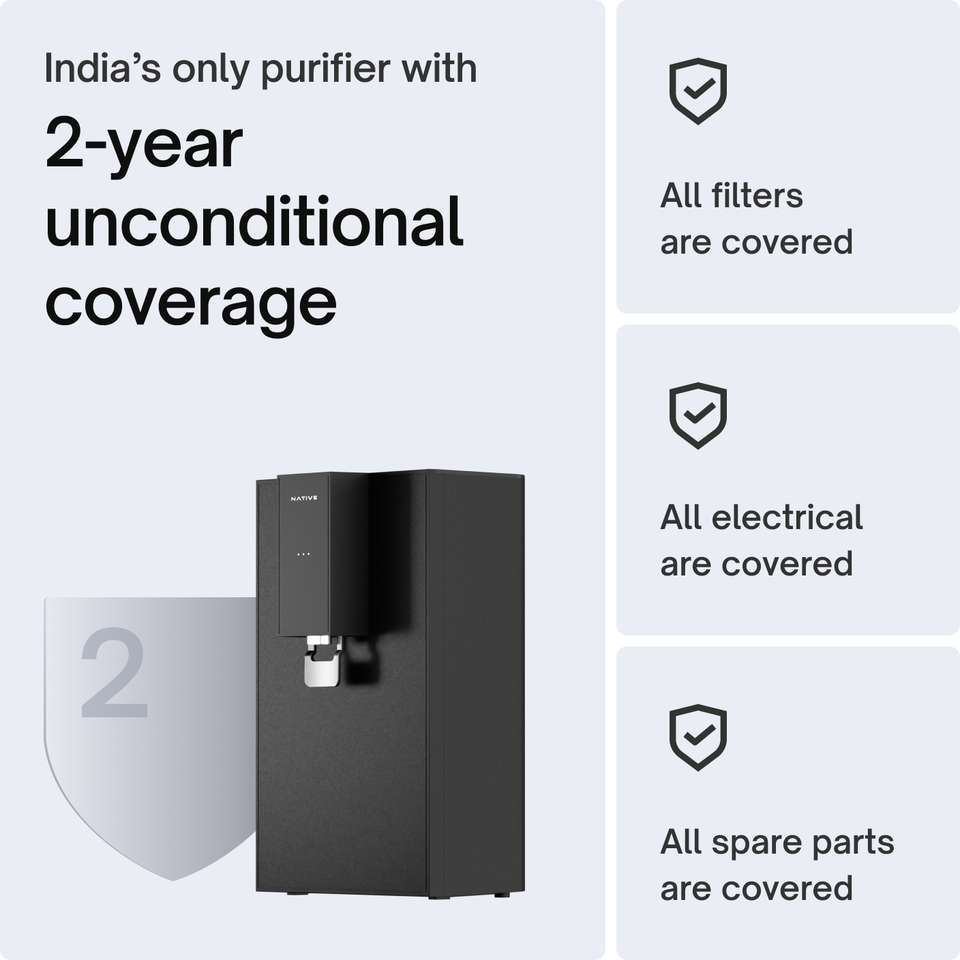 NATIVE By Urban Company M0 5 L RO + UV + Minerals Water Purifier 8 ...