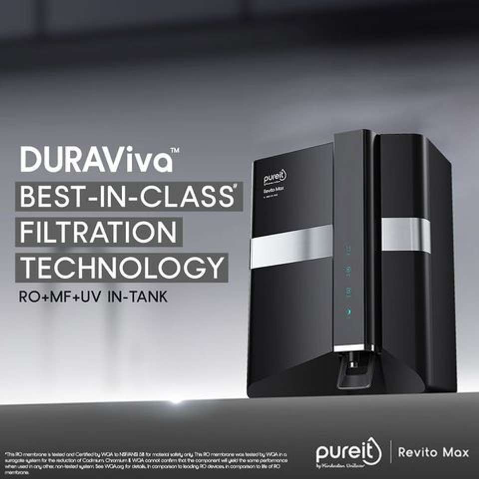 Pureit REVITO MAX 9 L RO + In-tank UV + Minerals Water Purifier ...