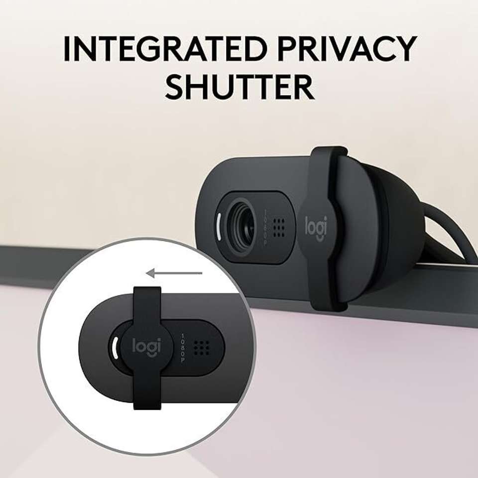 Logitech Brio 100 Full HD Webcam 1080p, with Microphone, USB ...