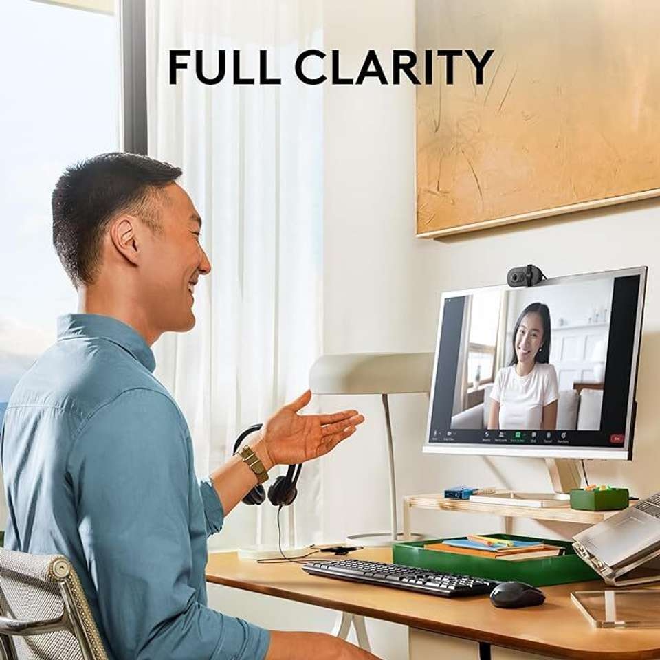 Logitech Brio 100 Full HD Webcam 1080p, with Microphone, USB ...