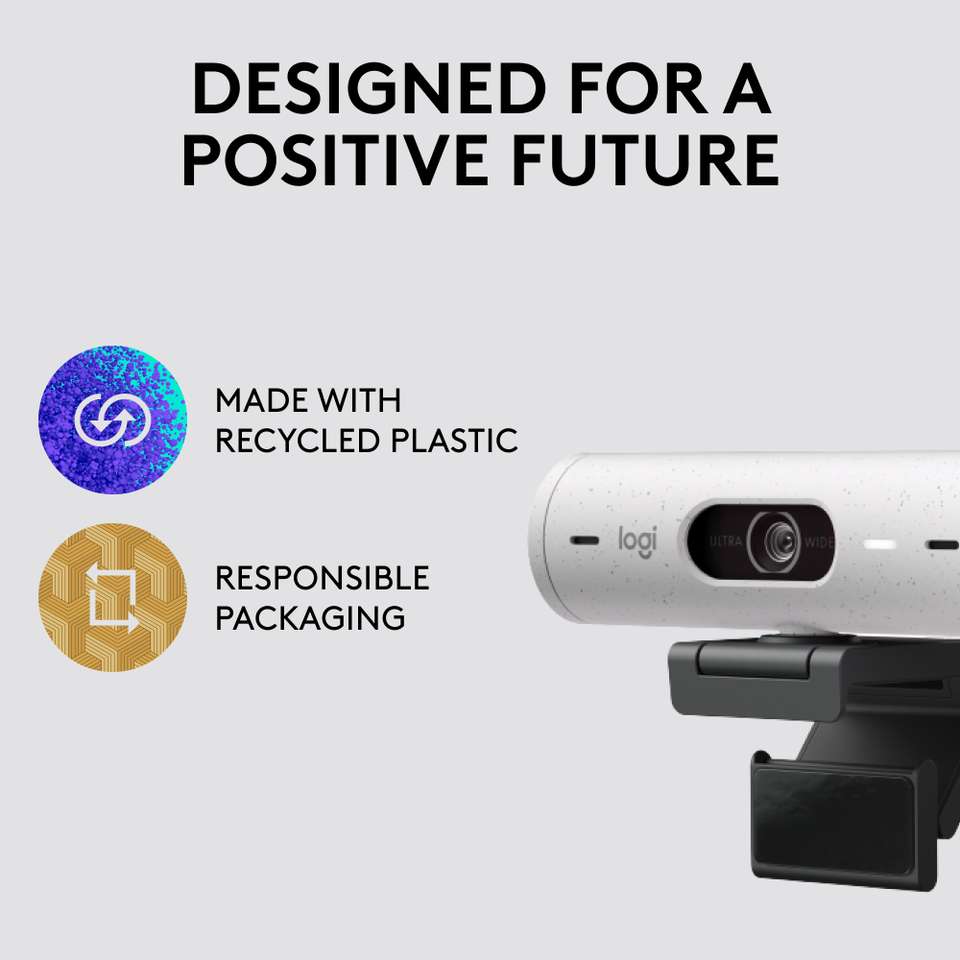 Logitech Brio 500 Full HD Webcam 1080p, with Microphone, USB ...