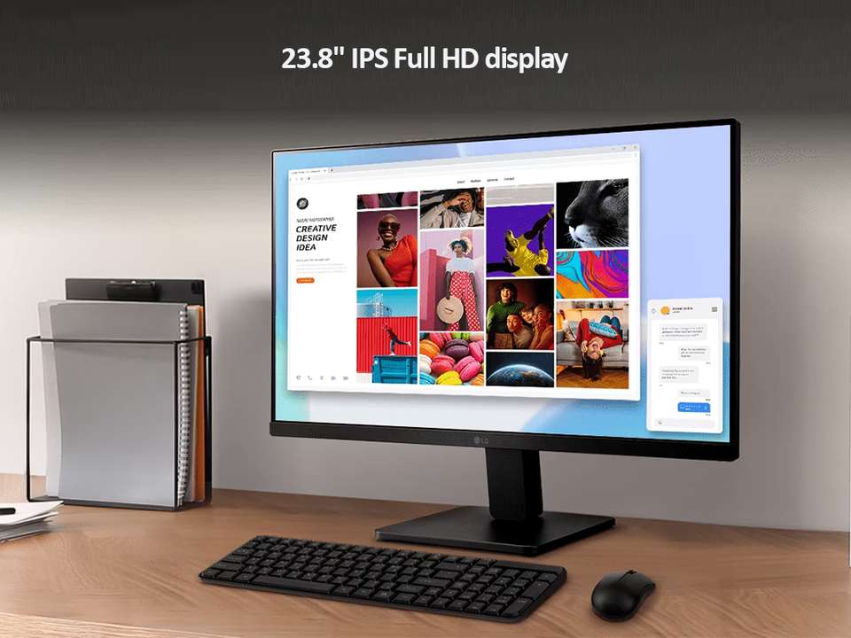 LG 68.58 cm (27 inch) Full HD IPS Panel with 3-Side Borderless Display ...