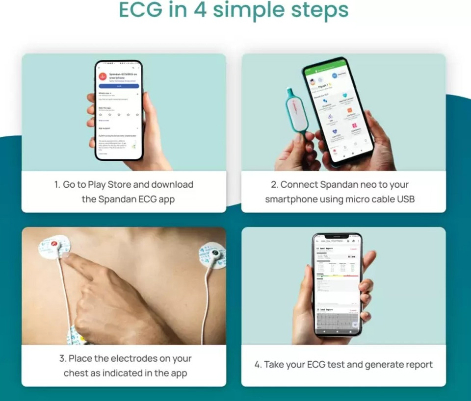 Sunfox Technologies Pvt Ltd Spandan neo Portable ecg device ...