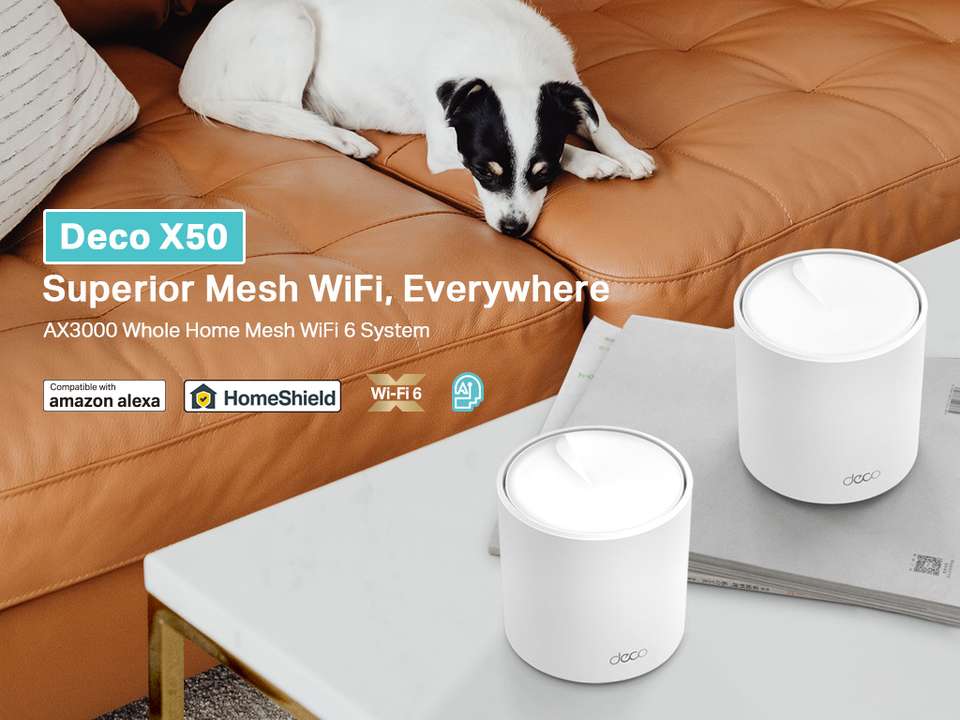TP-Link Deco X50(2-pack) Mesh Router 2.4 GHz, 5 GHz 3000 Mbps Wifi ...