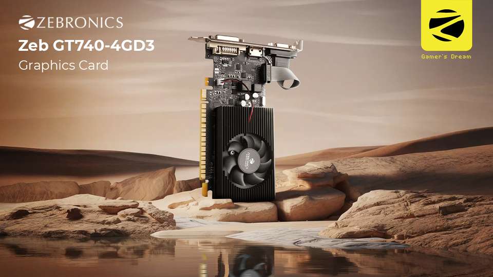 ZEBRONICS GT740 GDDR3 4 GB NVIDIA Chipset 128 bit 1333 MHz Graphics ...