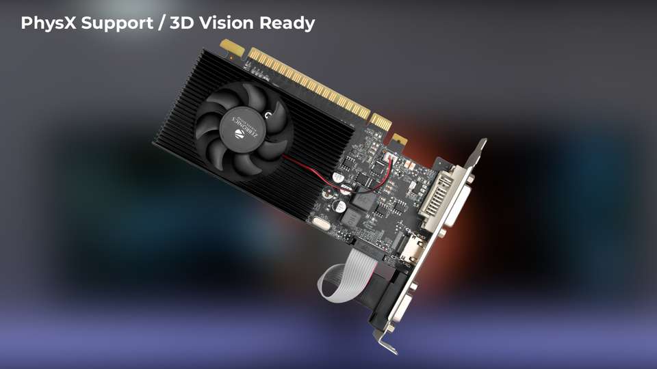 ZEBRONICS GT740 GDDR3 4 GB NVIDIA Chipset 128 bit 1333 MHz Graphics ...