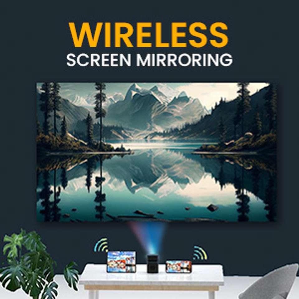 Portronics Pico 12 Smart Projector with Android 11, 4K Ultra HD Support ...