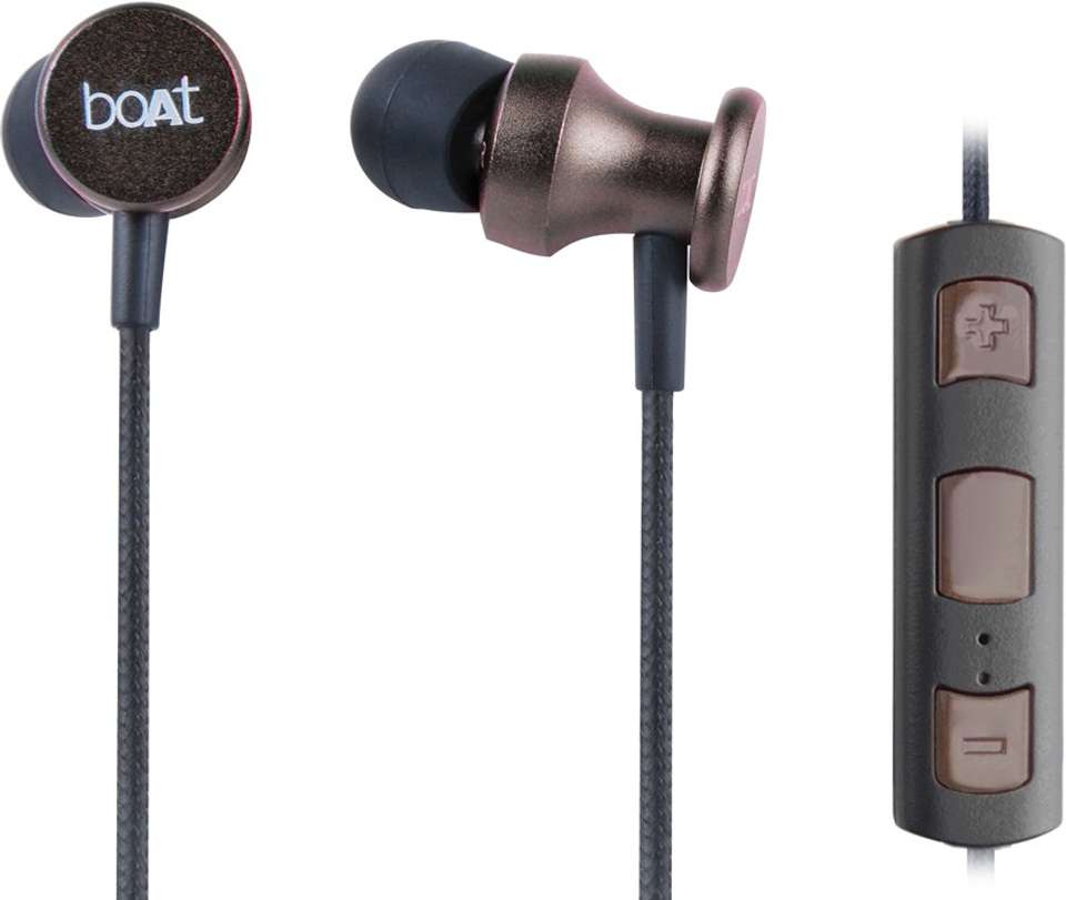 boAt Rockerz In Ear 200 Metallic Brown Wired without Mic Price in India ...